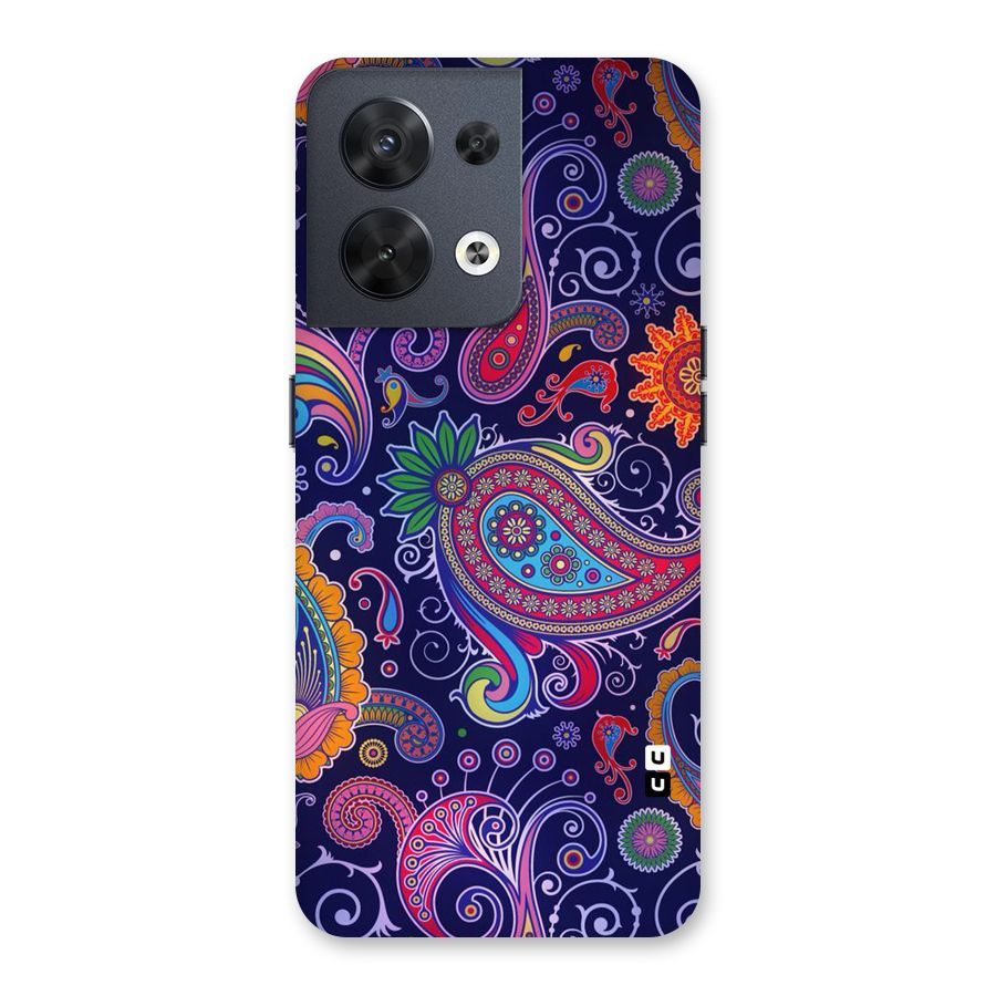 Mehendi Pattern Back Case for Oppo Reno8 5G