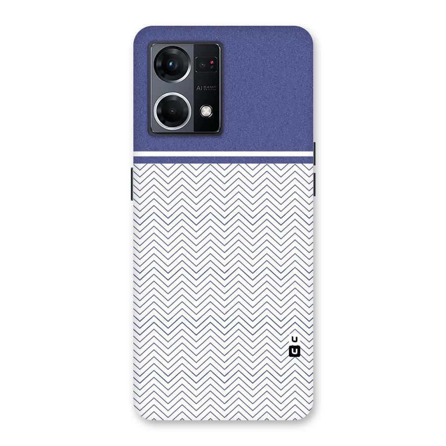 Melange Striped Pattern Glass Back Case for Oppo F21 Pro 5G
