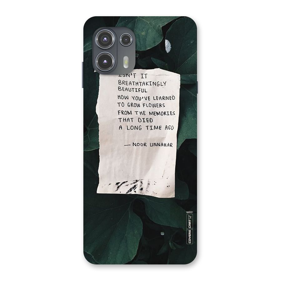 Memories Back Case for Motorola Edge 20 Fusion