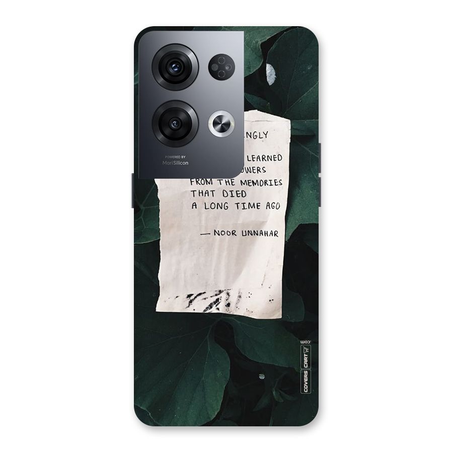 Memories Back Case for Oppo Reno8 Pro 5G