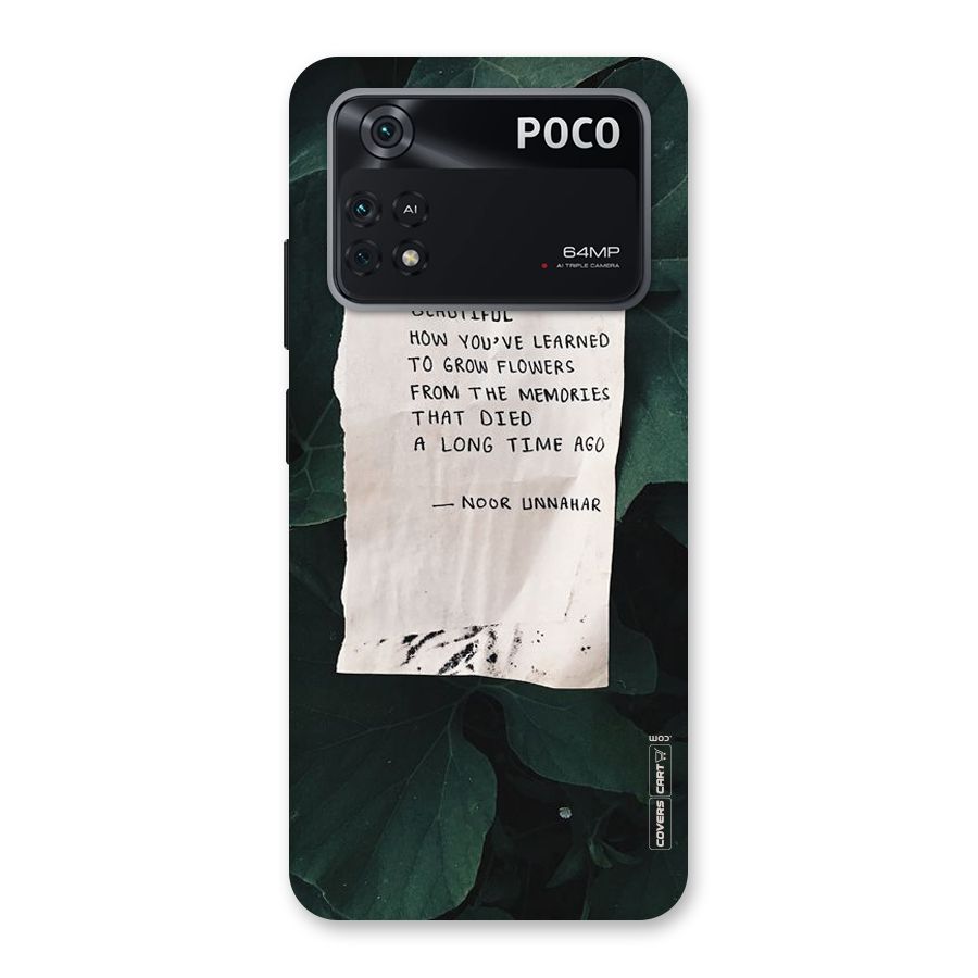 Memories Back Case for Poco M4 Pro 4G