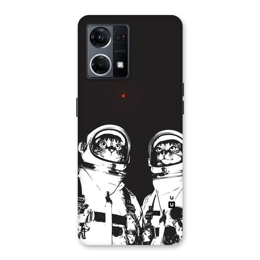 Meow Moon Glass Back Case for Oppo F21 Pro 5G