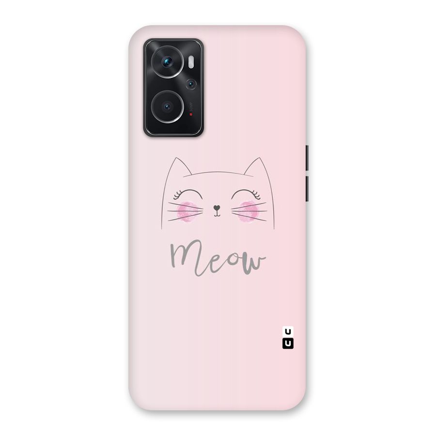 Meow Pink Back Case for Oppo K10 4G