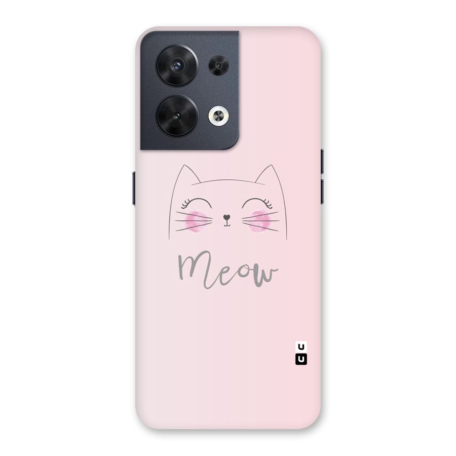 Meow Pink Back Case for Oppo Reno8 5G