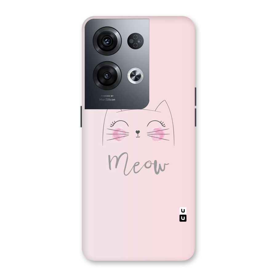 Meow Pink Back Case for Oppo Reno8 Pro 5G