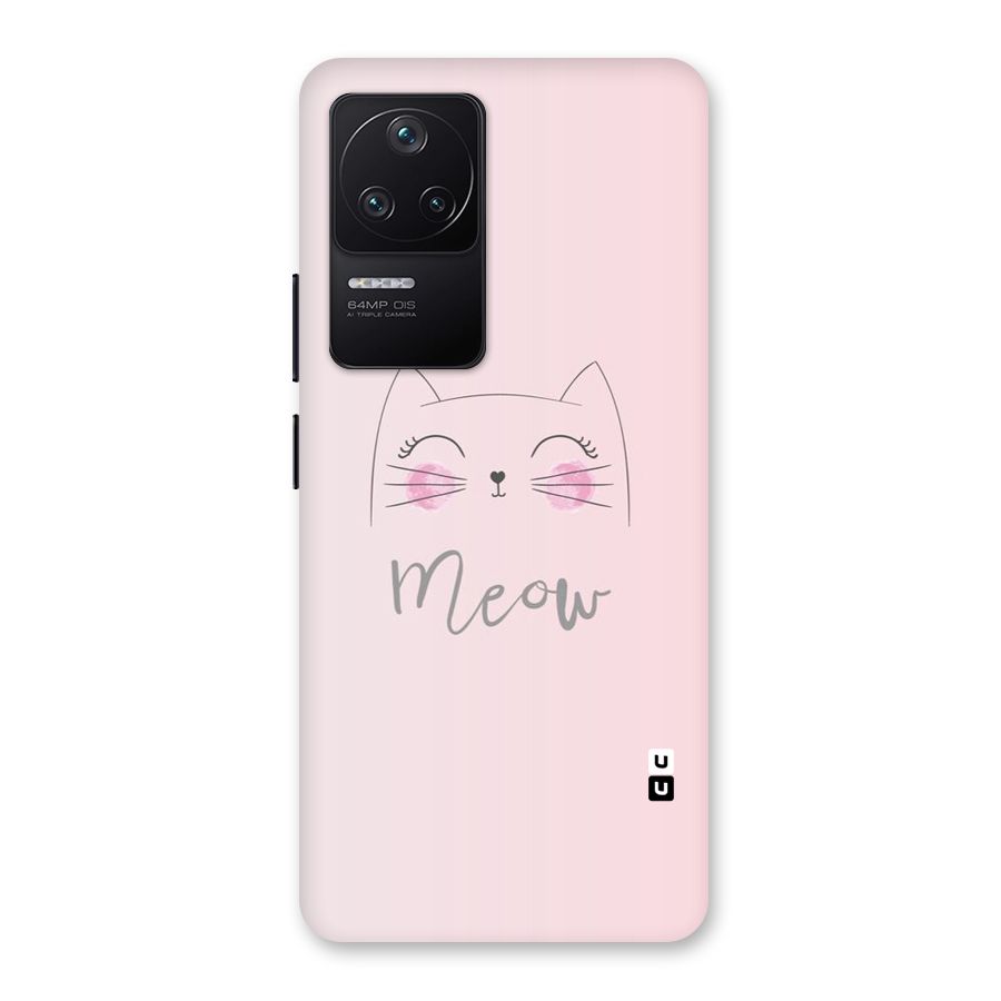 Meow Pink Back Case for Poco F4 5G