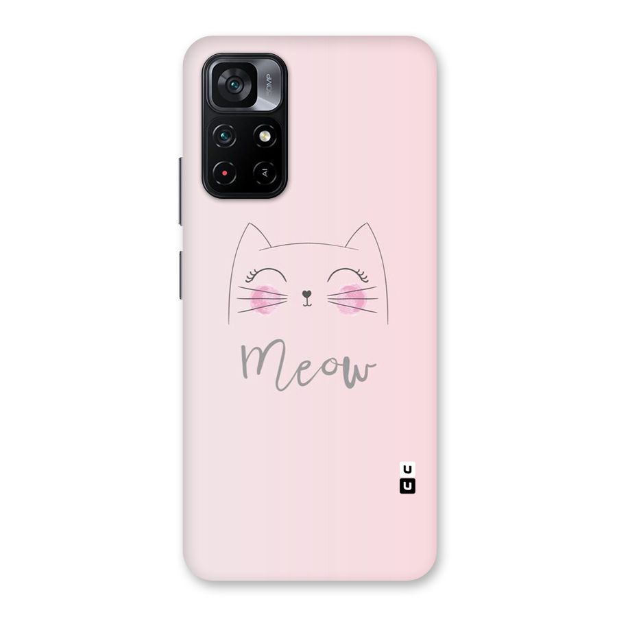 Meow Pink Back Case for Poco M4 Pro 5G