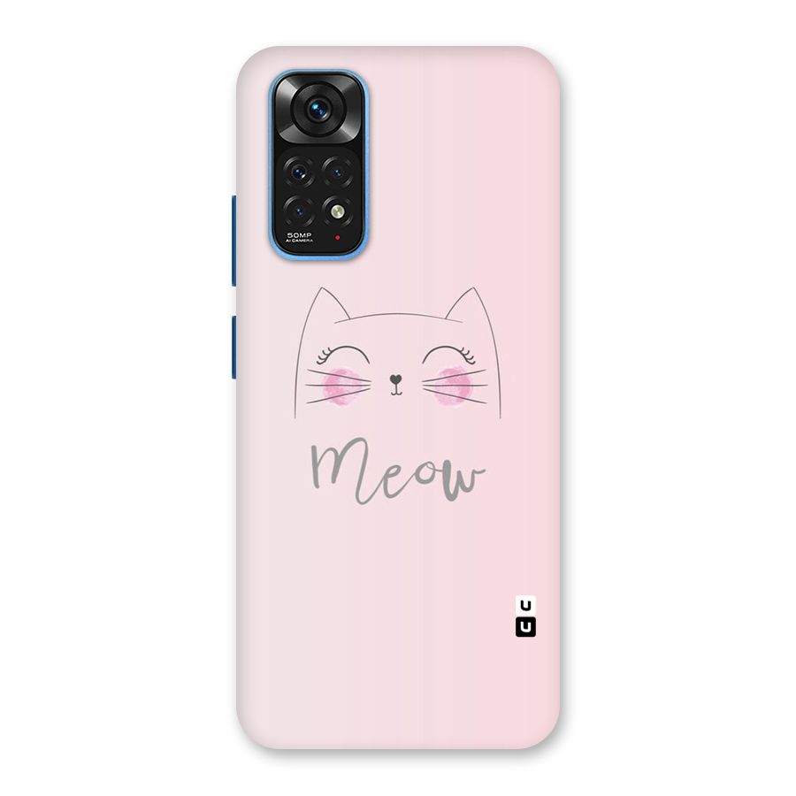 Meow Pink Back Case for Redmi Note 11S