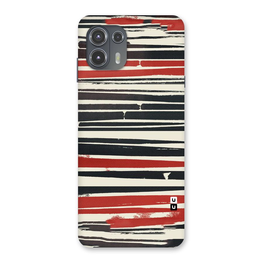 Messy Vintage Stripes Back Case for Motorola Edge 20 Fusion