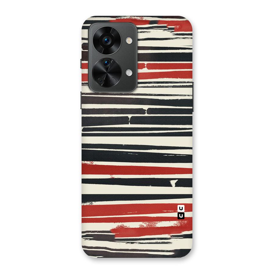 Messy Vintage Stripes Back Case for OnePlus Nord 2T