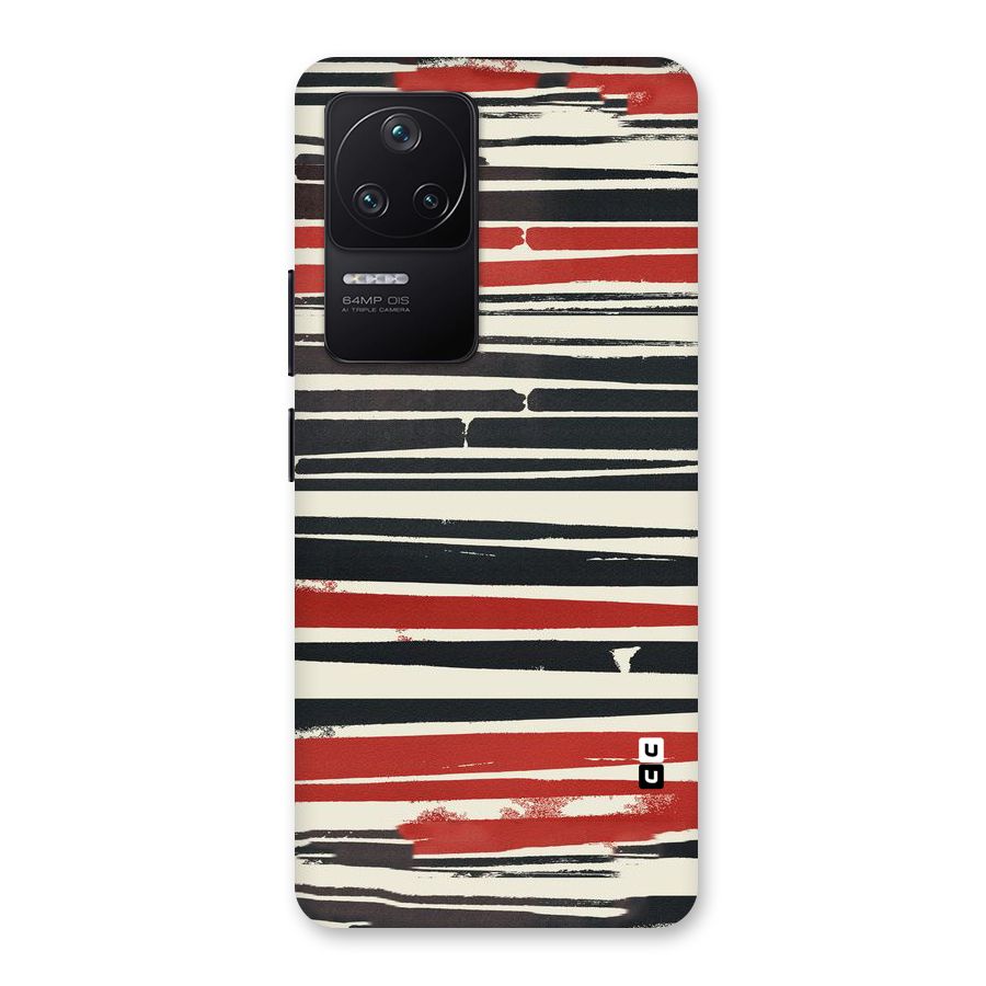 Messy Vintage Stripes Back Case for Poco F4 5G