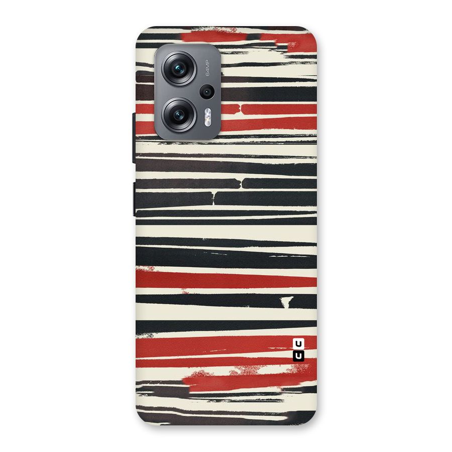Messy Vintage Stripes Back Case for Redmi K50i