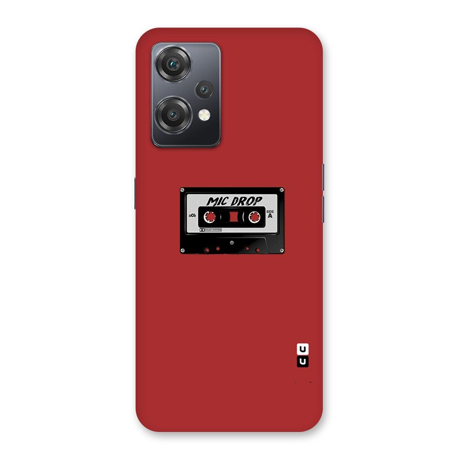 Mic Drop Cassette Minimalistic Back Case for OnePlus Nord CE 2 Lite 5G
