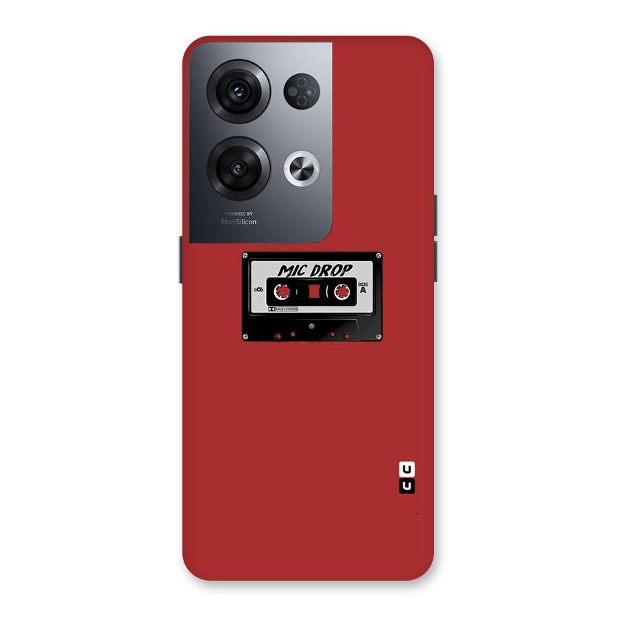 Mic Drop Cassette Minimalistic Back Case for Oppo Reno8 Pro 5G