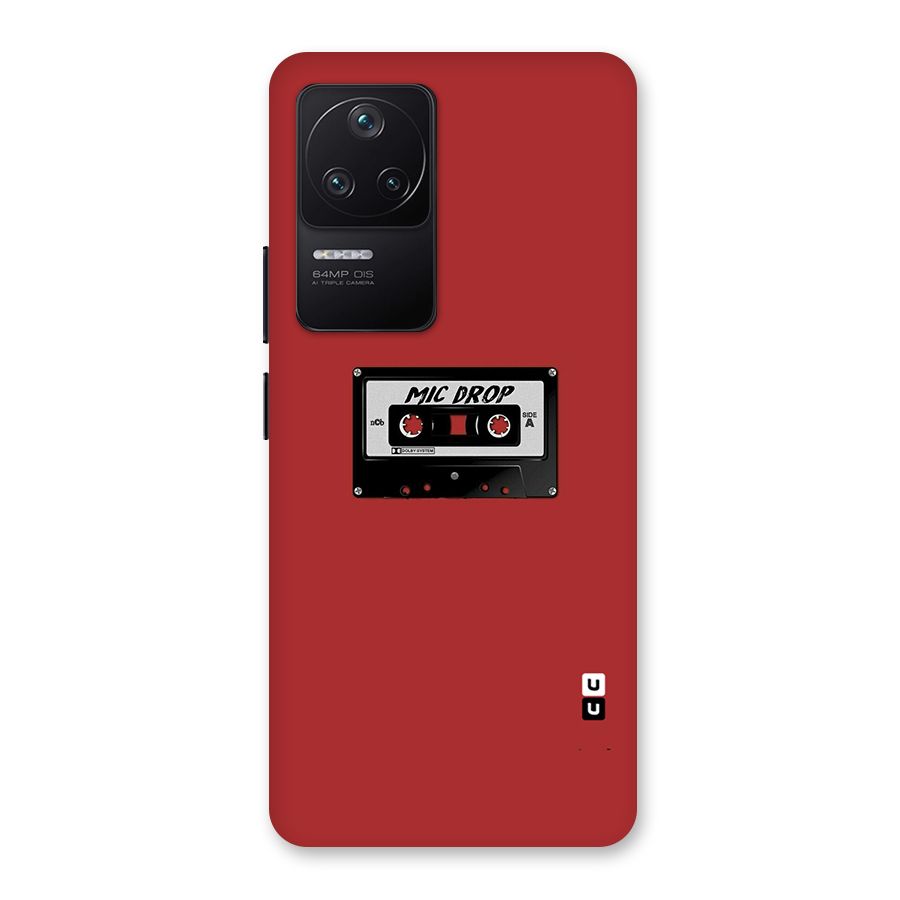 Mic Drop Cassette Minimalistic Back Case for Poco F4 5G