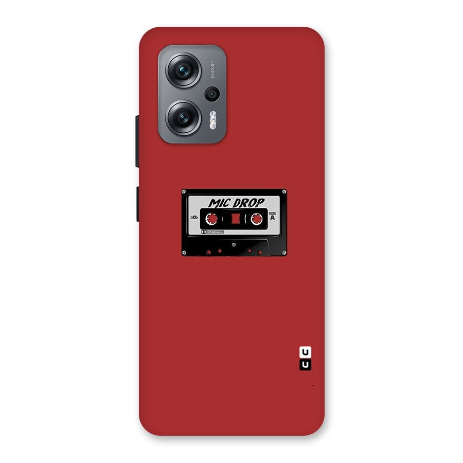 Mic Drop Cassette Minimalistic Back Case for Redmi K50i