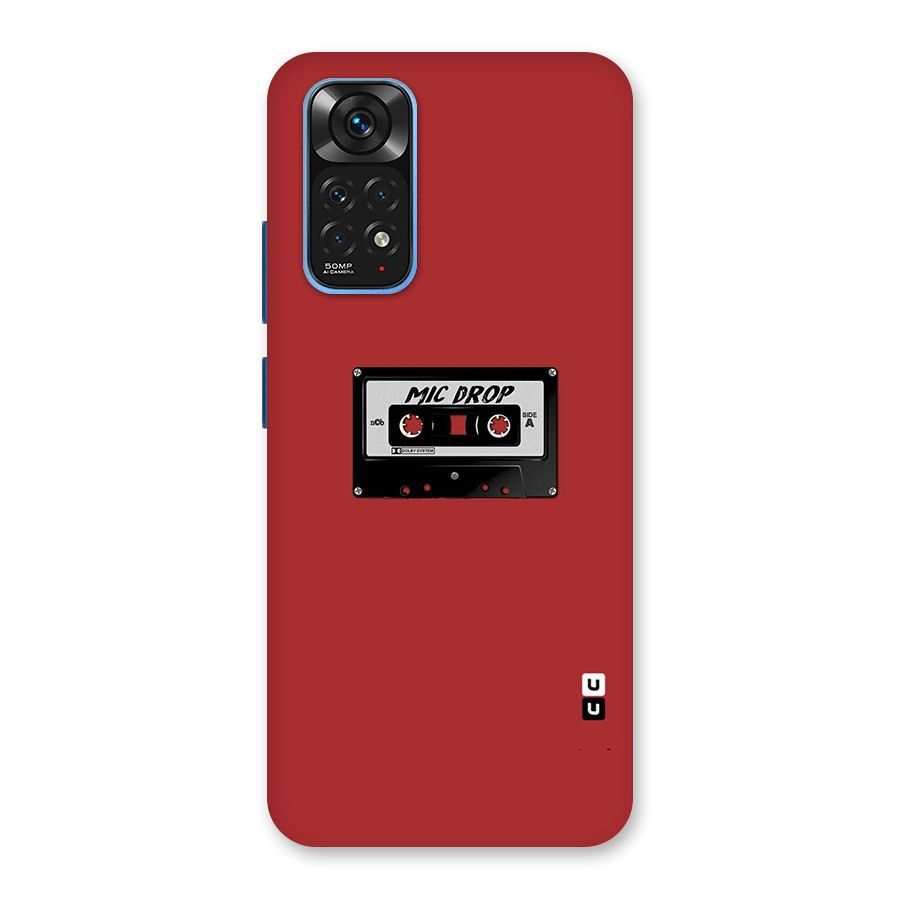 Mic Drop Cassette Minimalistic Back Case for Redmi Note 11S