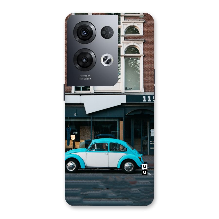 Mini Blue Car Back Case for Oppo Reno8 Pro 5G