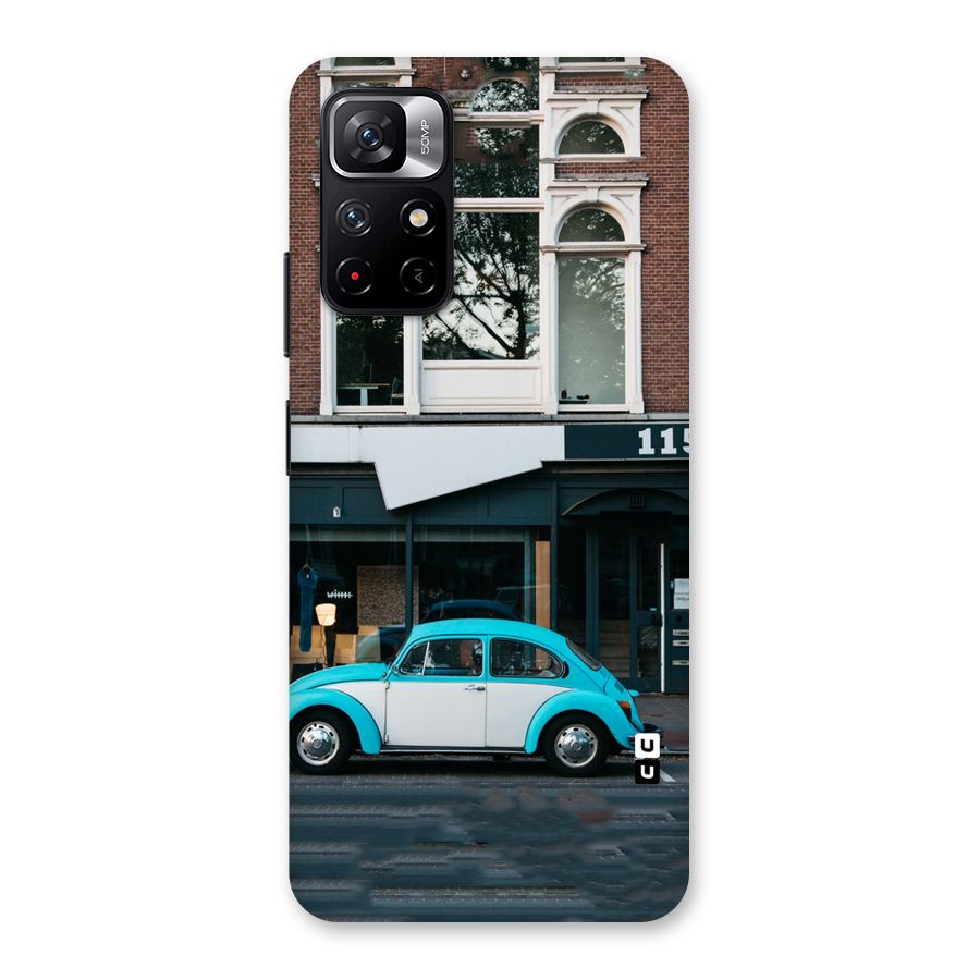 Mini Blue Car Back Case for Redmi Note 11T 5G