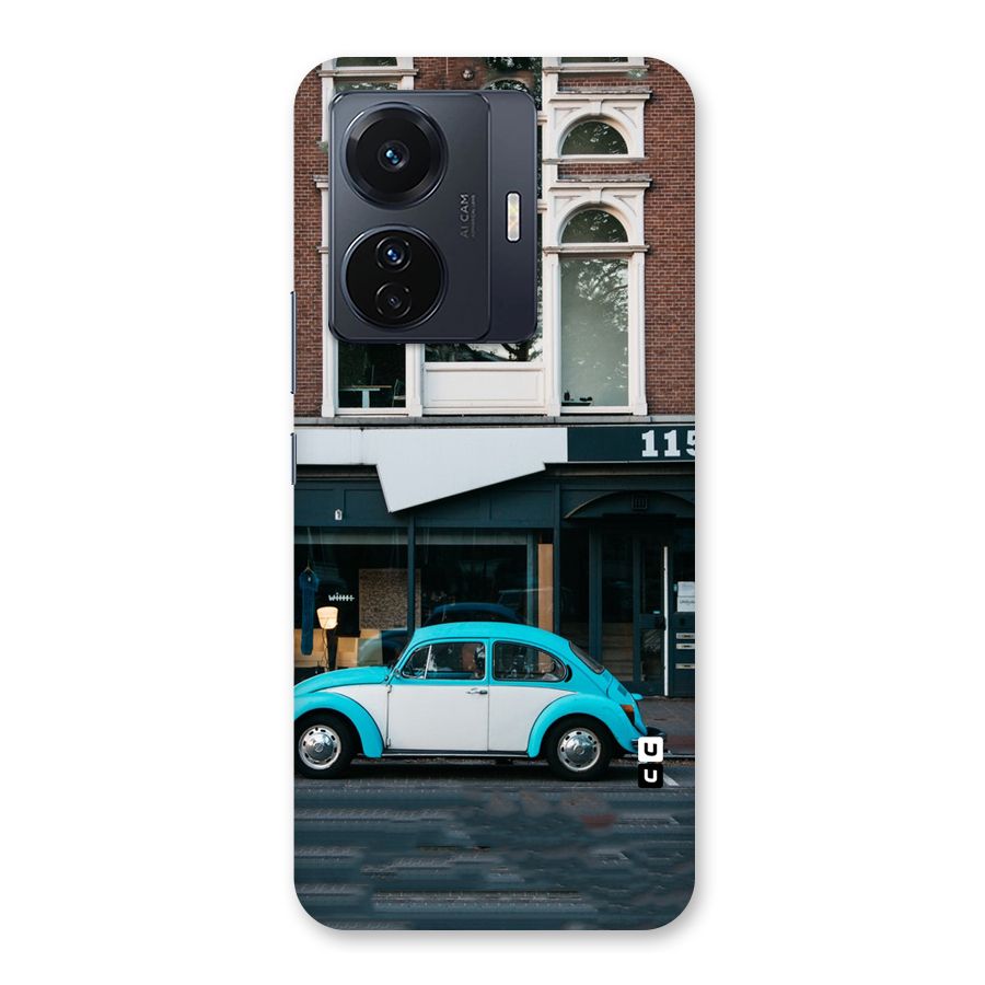 Mini Blue Car Back Case for Vivo T1 Pro