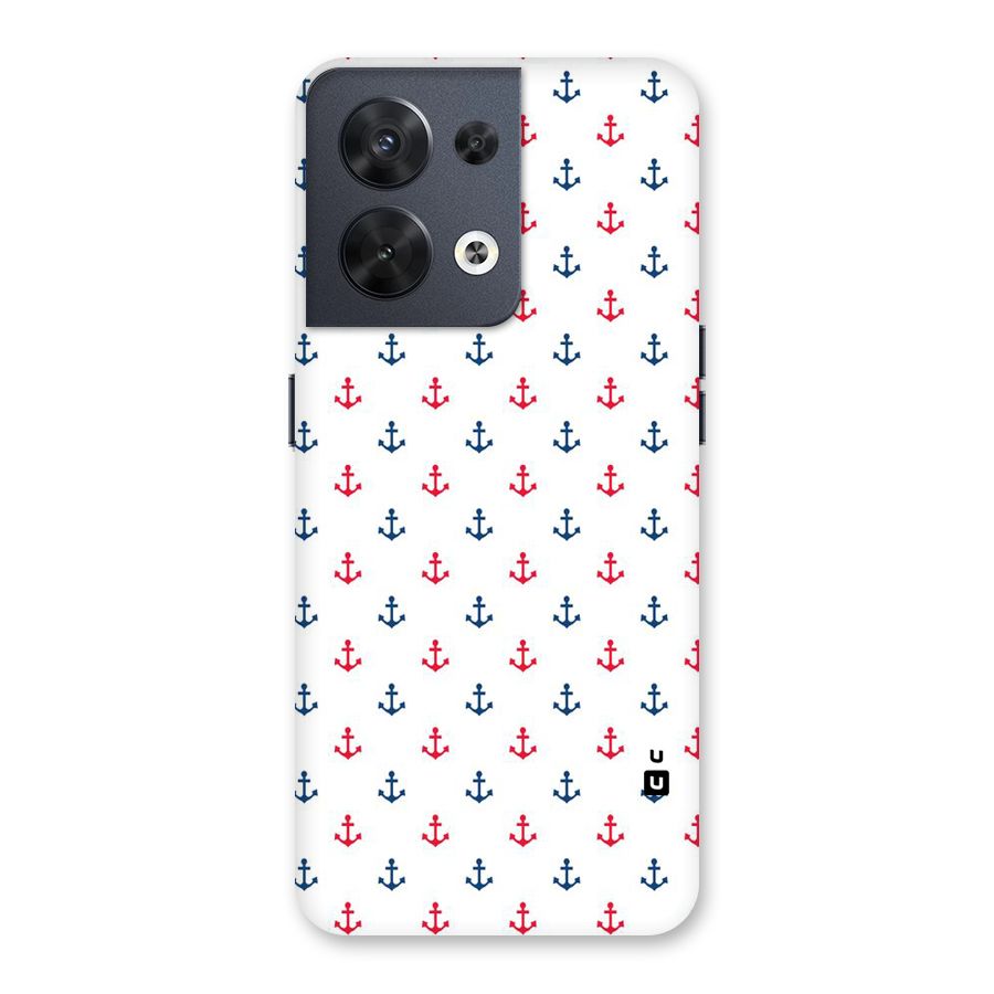 Minimal Anchor Pattern Back Case for Oppo Reno8 5G