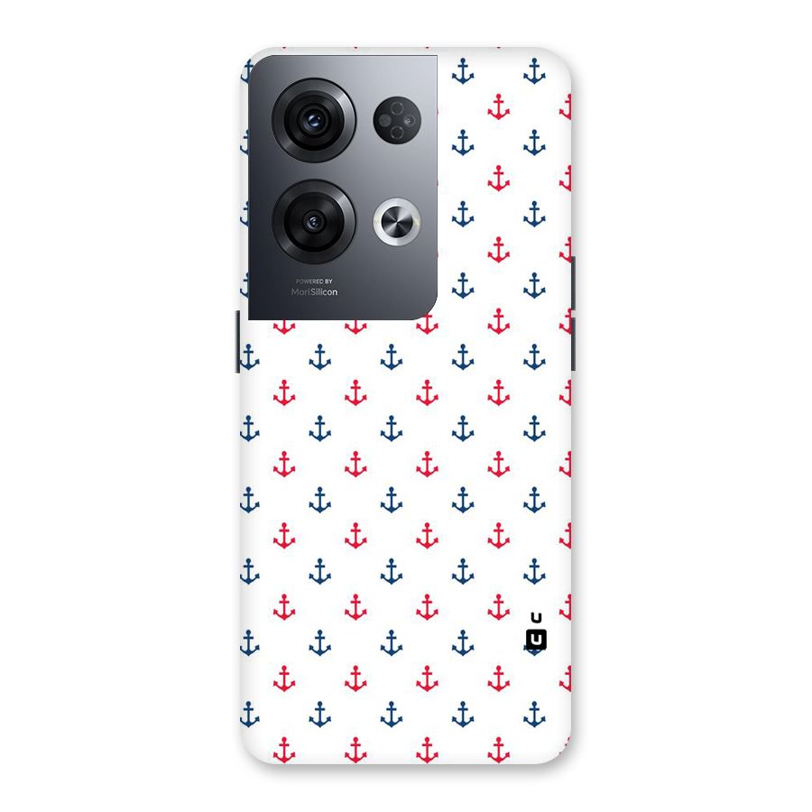 Minimal Anchor Pattern Back Case for Oppo Reno8 Pro 5G