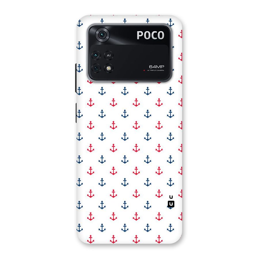 Minimal Anchor Pattern Back Case for Poco M4 Pro 4G