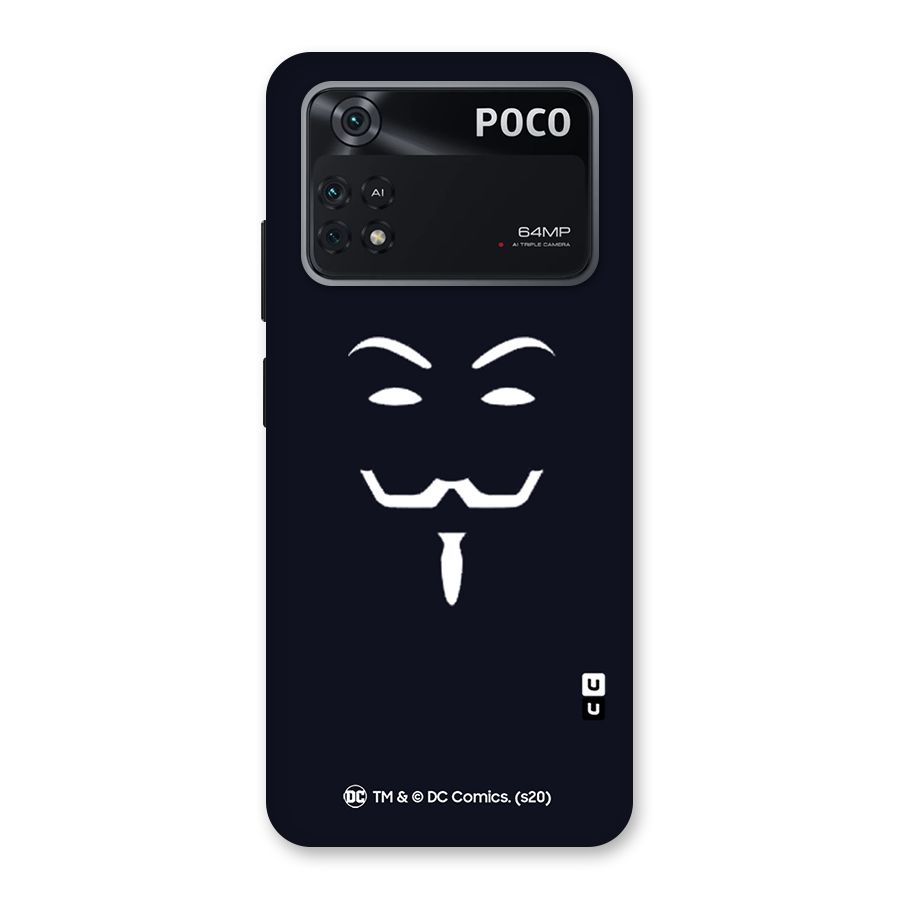 Minimal Anonymous Mask Back Case for Poco M4 Pro 4G