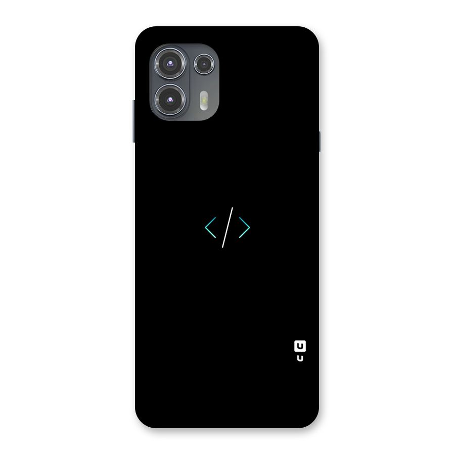 Minimal Dark Coding Back Case for Motorola Edge 20 Fusion