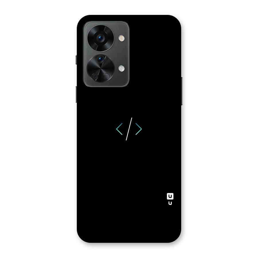 Minimal Dark Coding Back Case for OnePlus Nord 2T