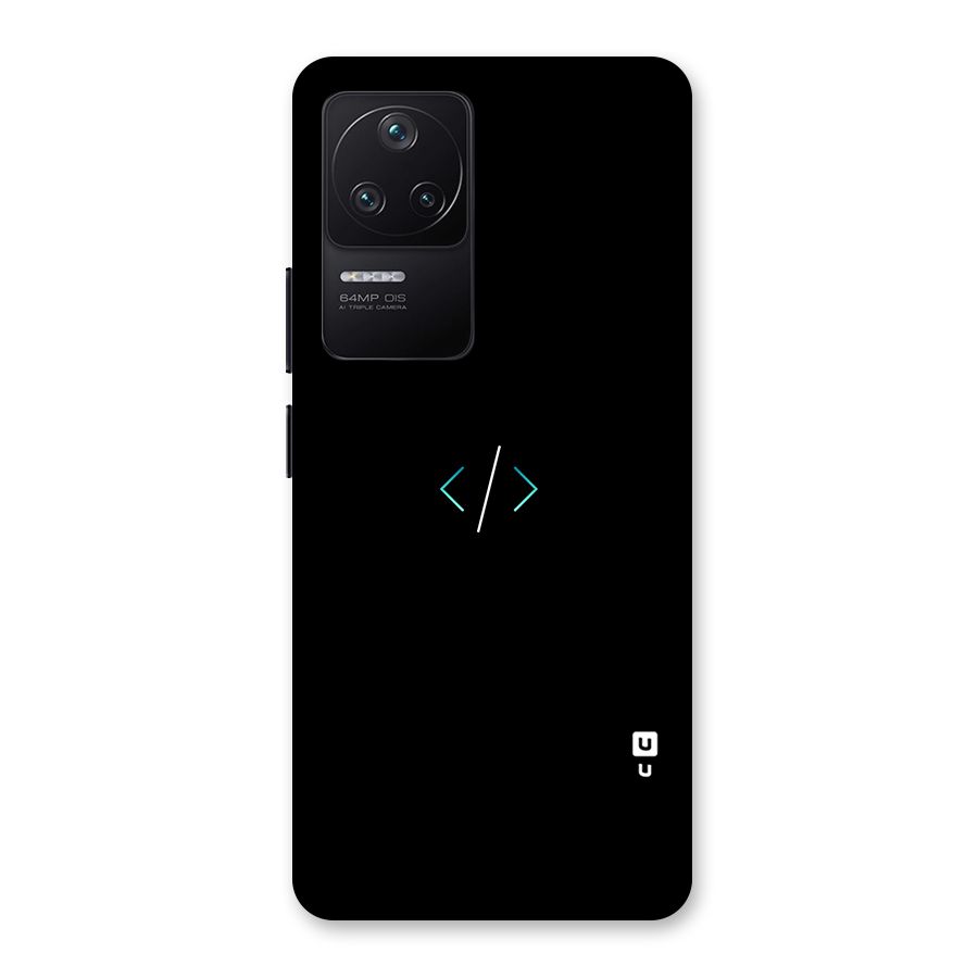 Minimal Dark Coding Back Case for Poco F4 5G