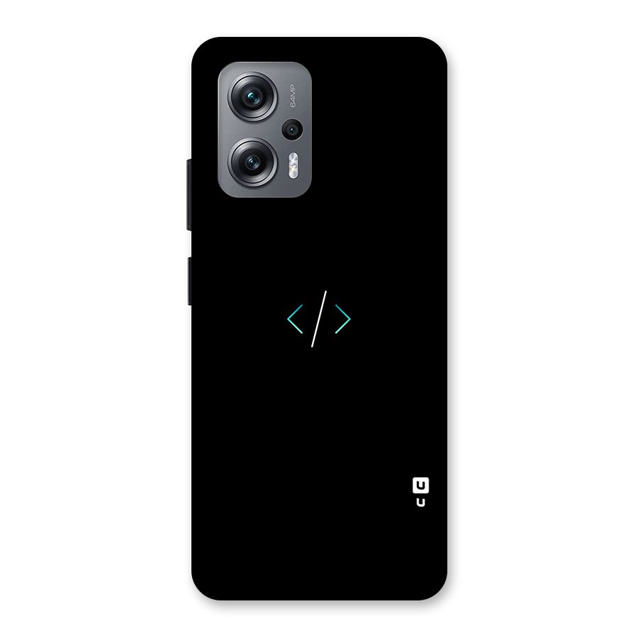 Minimal Dark Coding Back Case for Redmi K50i
