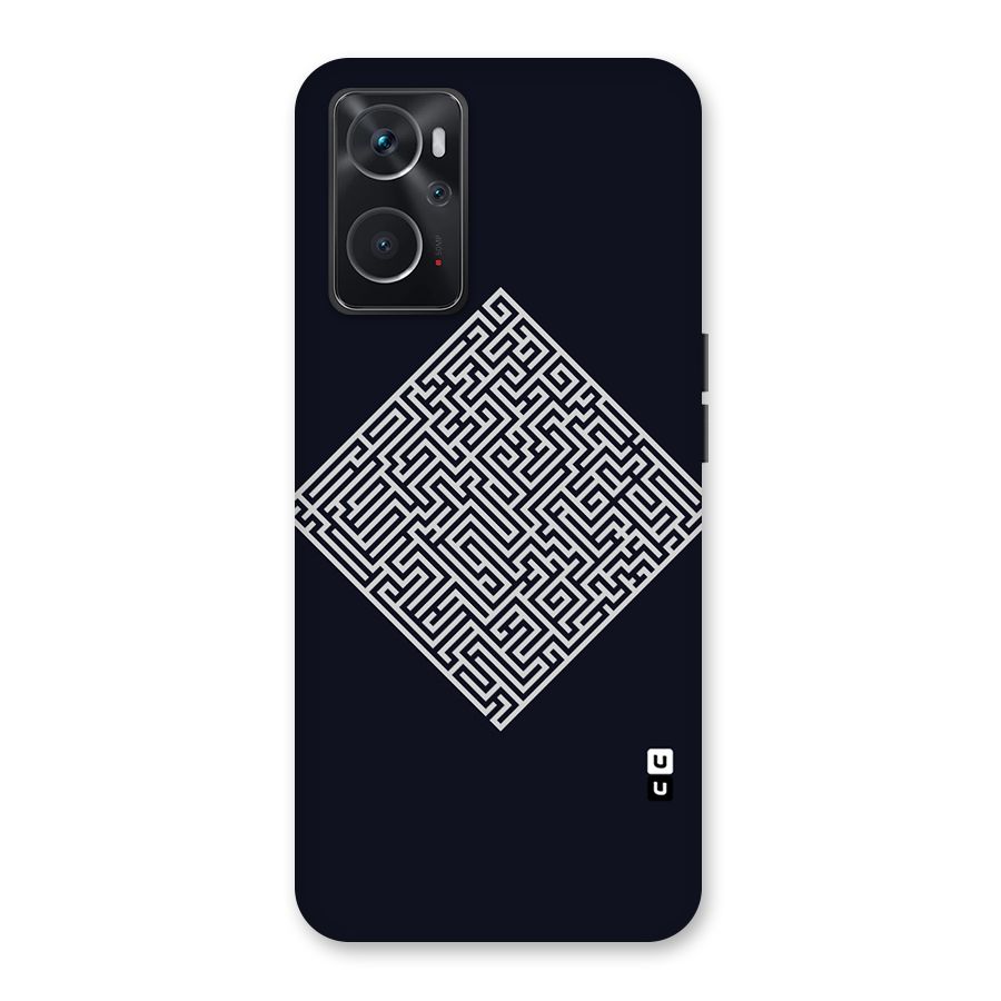 Minimal Maze Pattern Back Case for Oppo K10 4G