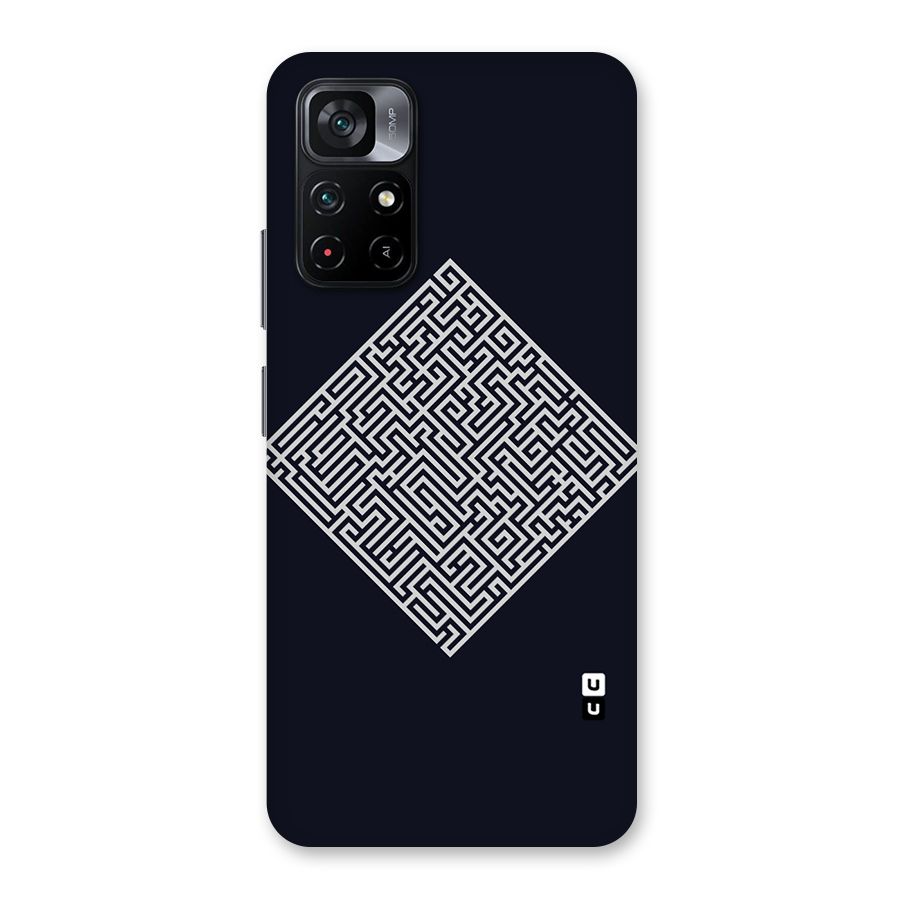 Minimal Maze Pattern Back Case for Poco M4 Pro 5G