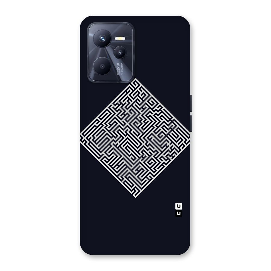 Minimal Maze Pattern Back Case for Realme C35