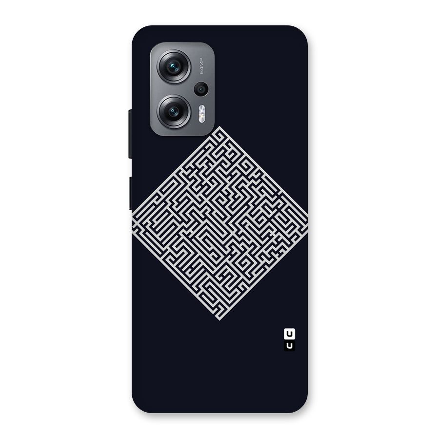 Minimal Maze Pattern Back Case for Redmi K50i