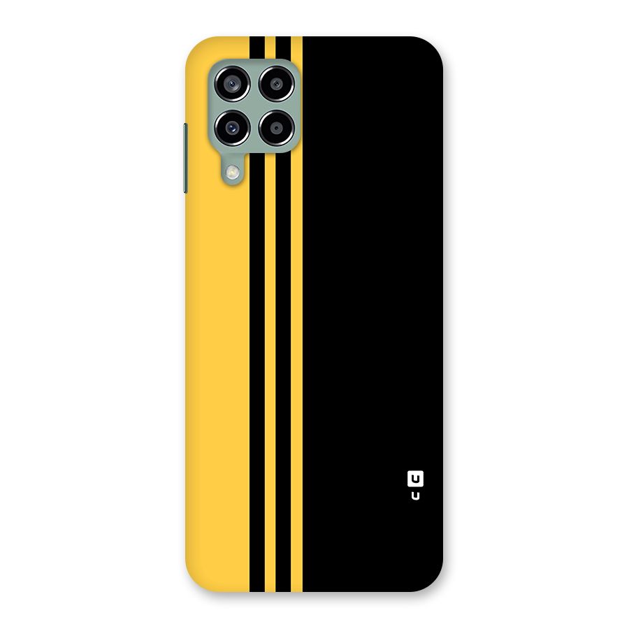 Minimal Yellow and Black Design Back Case for Galaxy M33