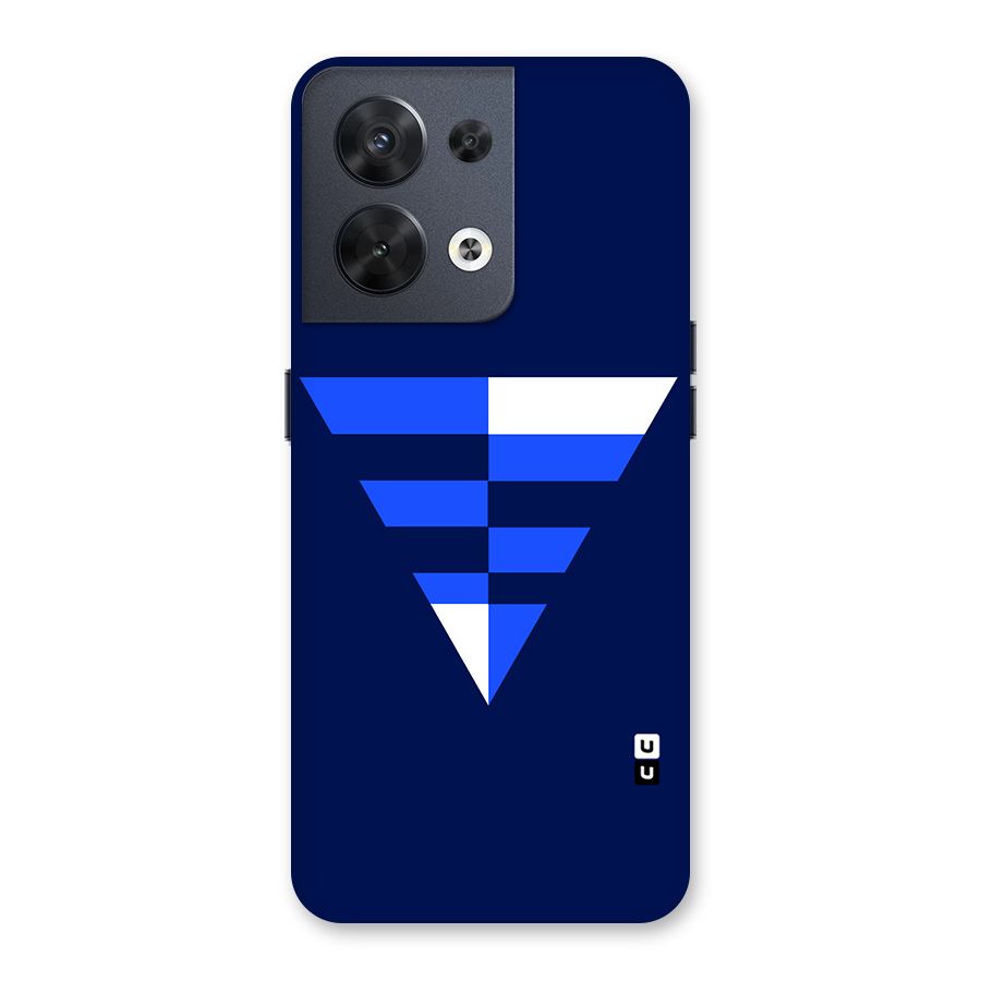 Minimalistic Abstract Inverted Triangle Back Case for Oppo Reno8 5G