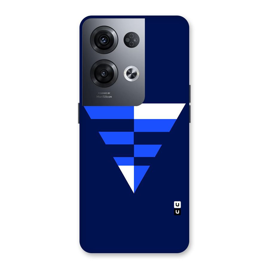 Minimalistic Abstract Inverted Triangle Back Case for Oppo Reno8 Pro 5G