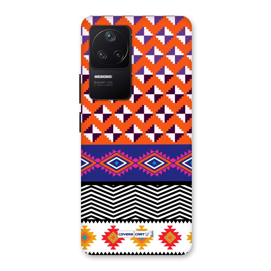 Mixed Pattern Aztec Back Case for Poco F4 5G