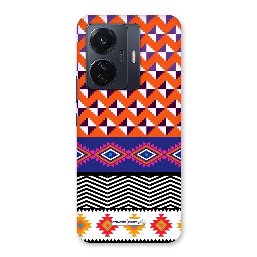 Mixed Pattern Aztec Back Case for Vivo T1 Pro
