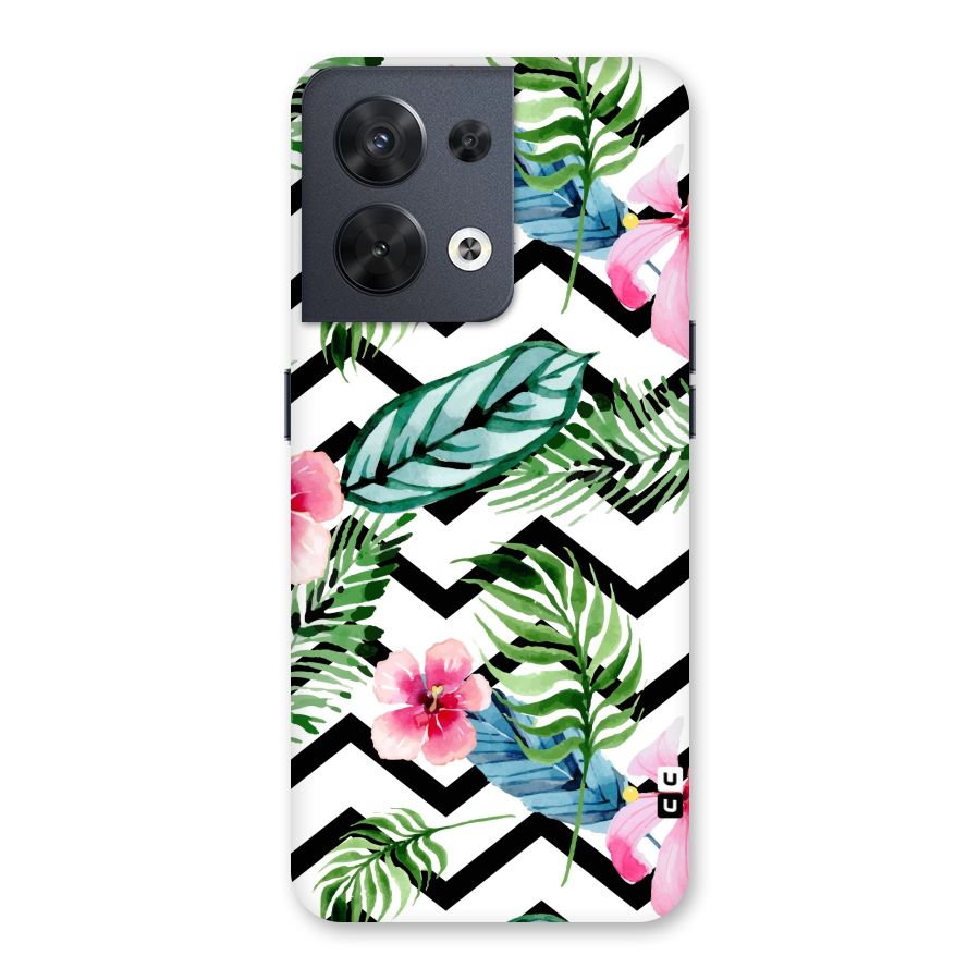 Modern Flowers Back Case for Oppo Reno8 5G