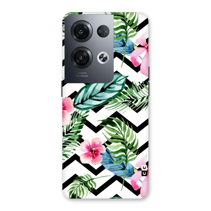 Modern Flowers Back Case for Oppo Reno8 Pro 5G