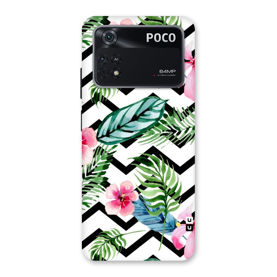 Modern Flowers Back Case for Poco M4 Pro 4G