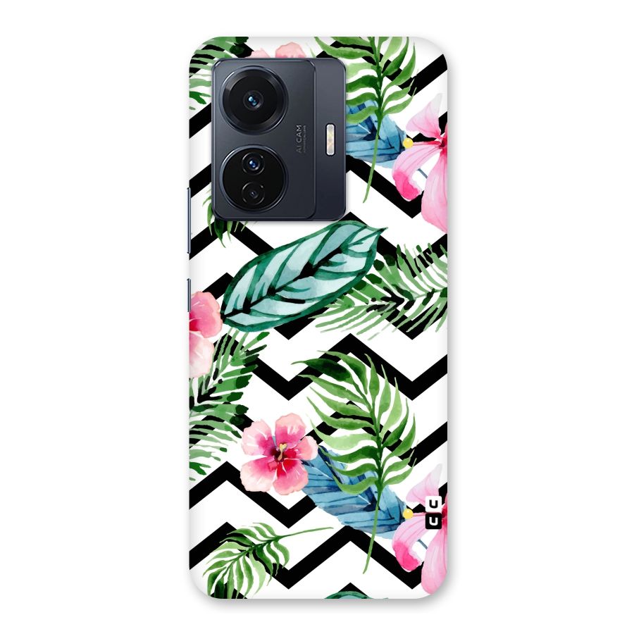 Modern Flowers Back Case for Vivo T1 Pro