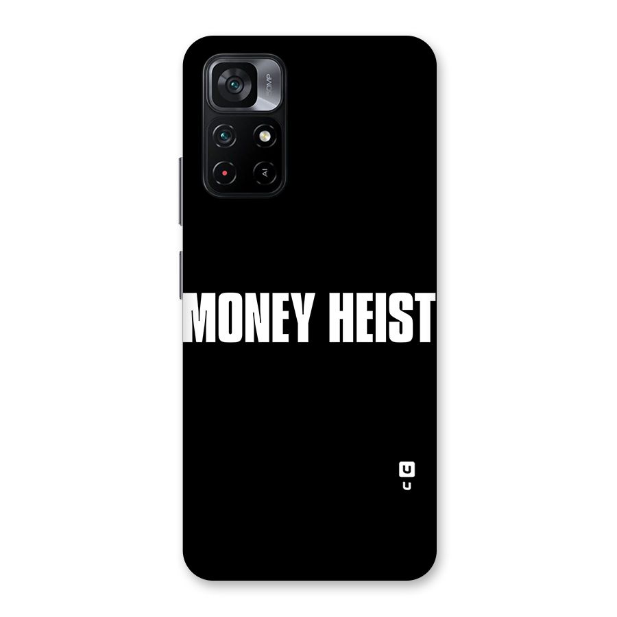 Money Heist Typography Back Case for Poco M4 Pro 5G