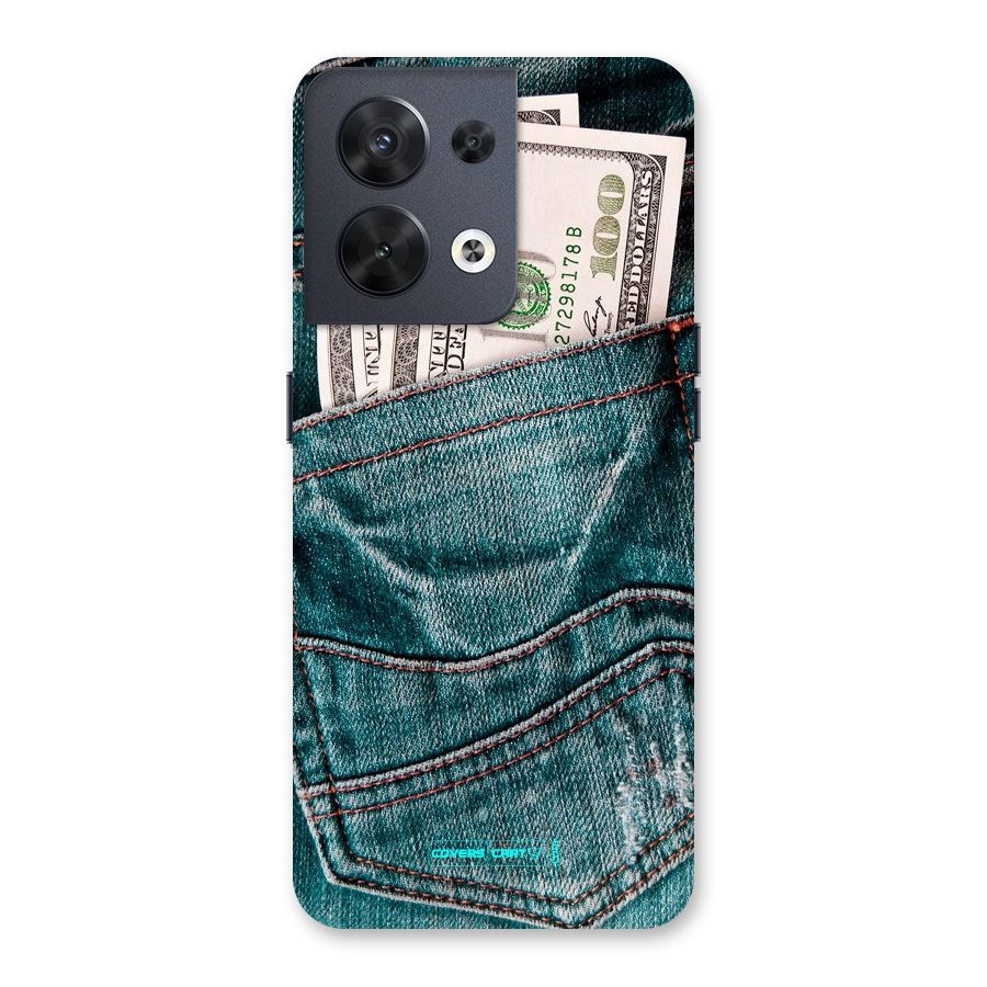 Money in Jeans Back Case for Oppo Reno8 5G