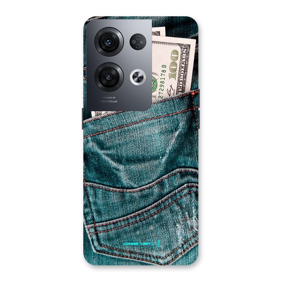 Money in Jeans Back Case for Oppo Reno8 Pro 5G