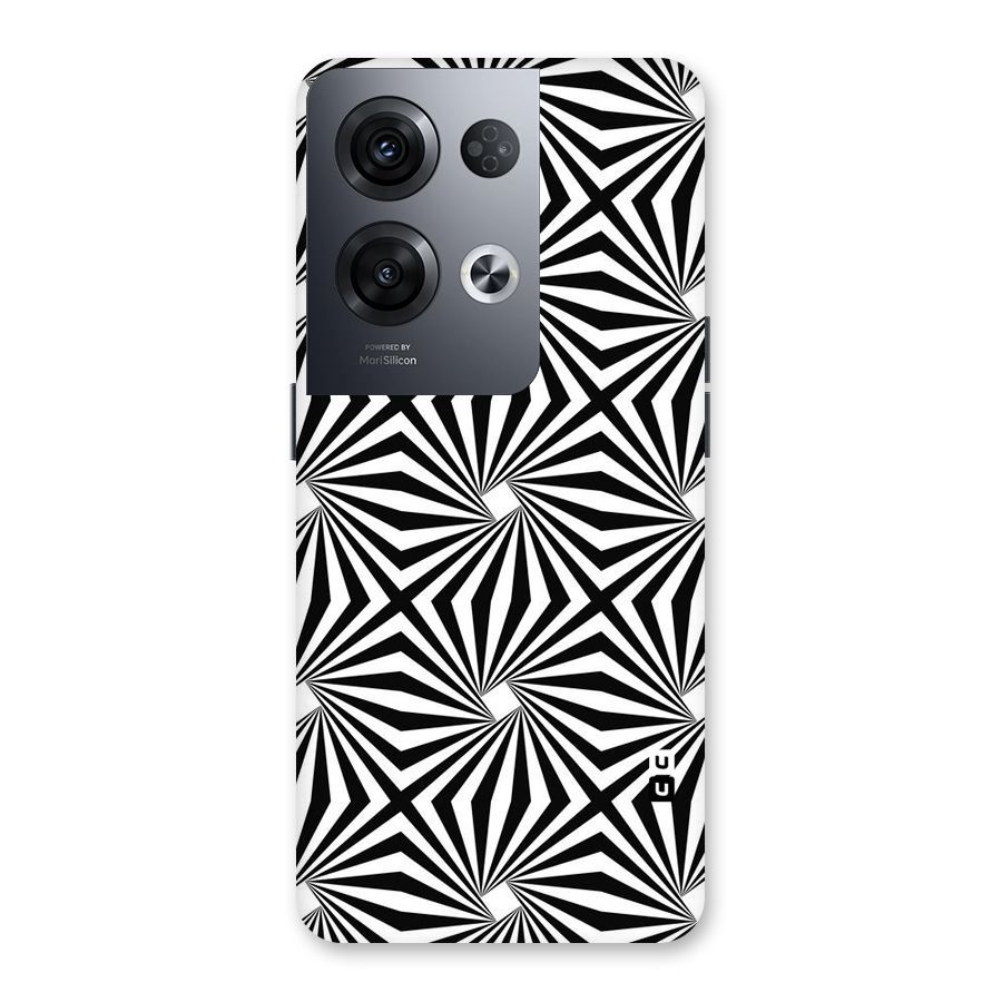Monochromatic Swirls Back Case for Oppo Reno8 Pro 5G