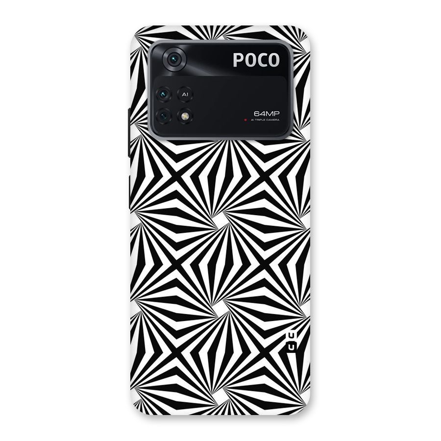 Monochromatic Swirls Back Case for Poco M4 Pro 4G